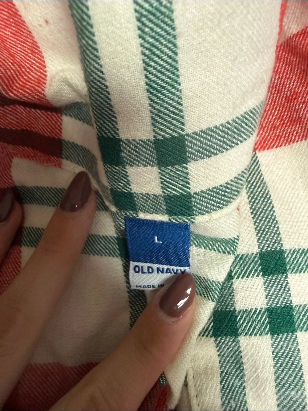 Old Navy Red Plaid couples Pajama Set - Classic Holiday Flannel